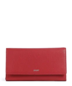 Lantea Europa RFID Geldbörse genarbtes Ziegenleder rot