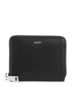 Lantea Nisa Geldbörse genarbtes Ziegenleder schwarz