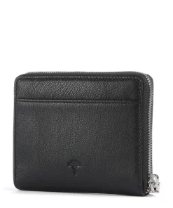 Lantea Nisa Geldbörse genarbtes Ziegenleder schwarz