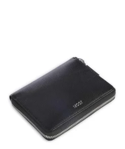 Lantea Nisa Geldbörse genarbtes Ziegenleder schwarz