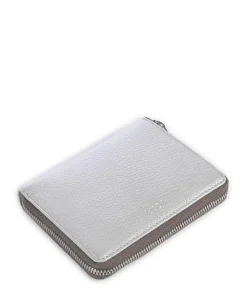 Lantea Nisa Geldbörse genarbtes Ziegenleder silber