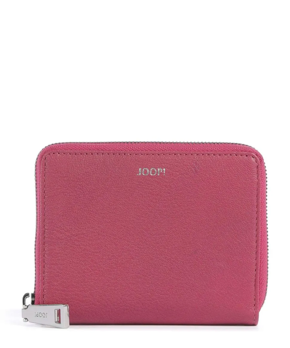 Lantea Nisa Geldbörse genarbtes Ziegenleder pink