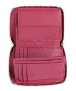 Lantea Nisa Geldbörse genarbtes Ziegenleder pink