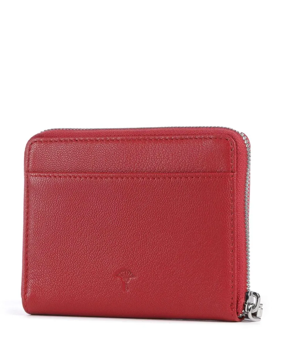 Lantea Nisa Geldbörse genarbtes Ziegenleder rot