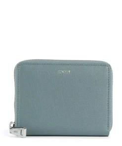 Lantea Nisa Geldbörse genarbtes Ziegenleder petrol