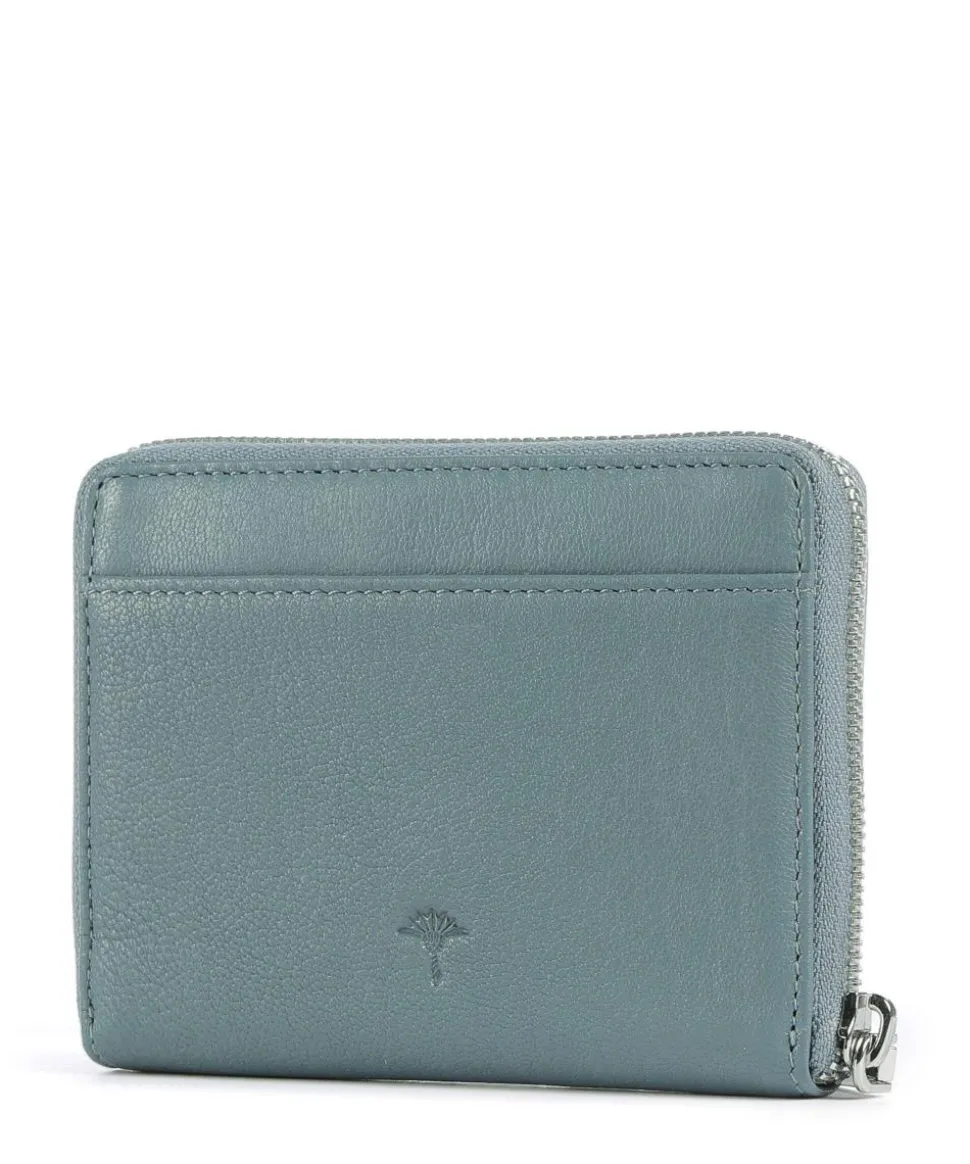 Lantea Nisa Geldbörse genarbtes Ziegenleder petrol