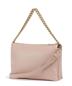 Lapuffy Schultertasche Lederimitat rosa