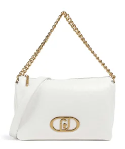 Lapuffy Schultertasche Lederimitat weiß