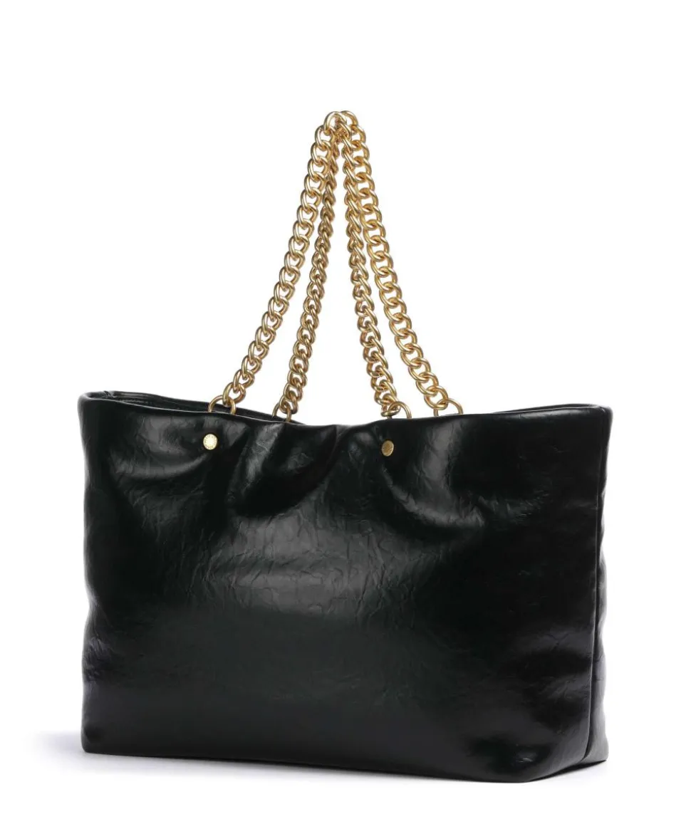 Lapuffy Shopper Lederimitat schwarz