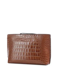 Large Kosmetiktasche braun 25 cm