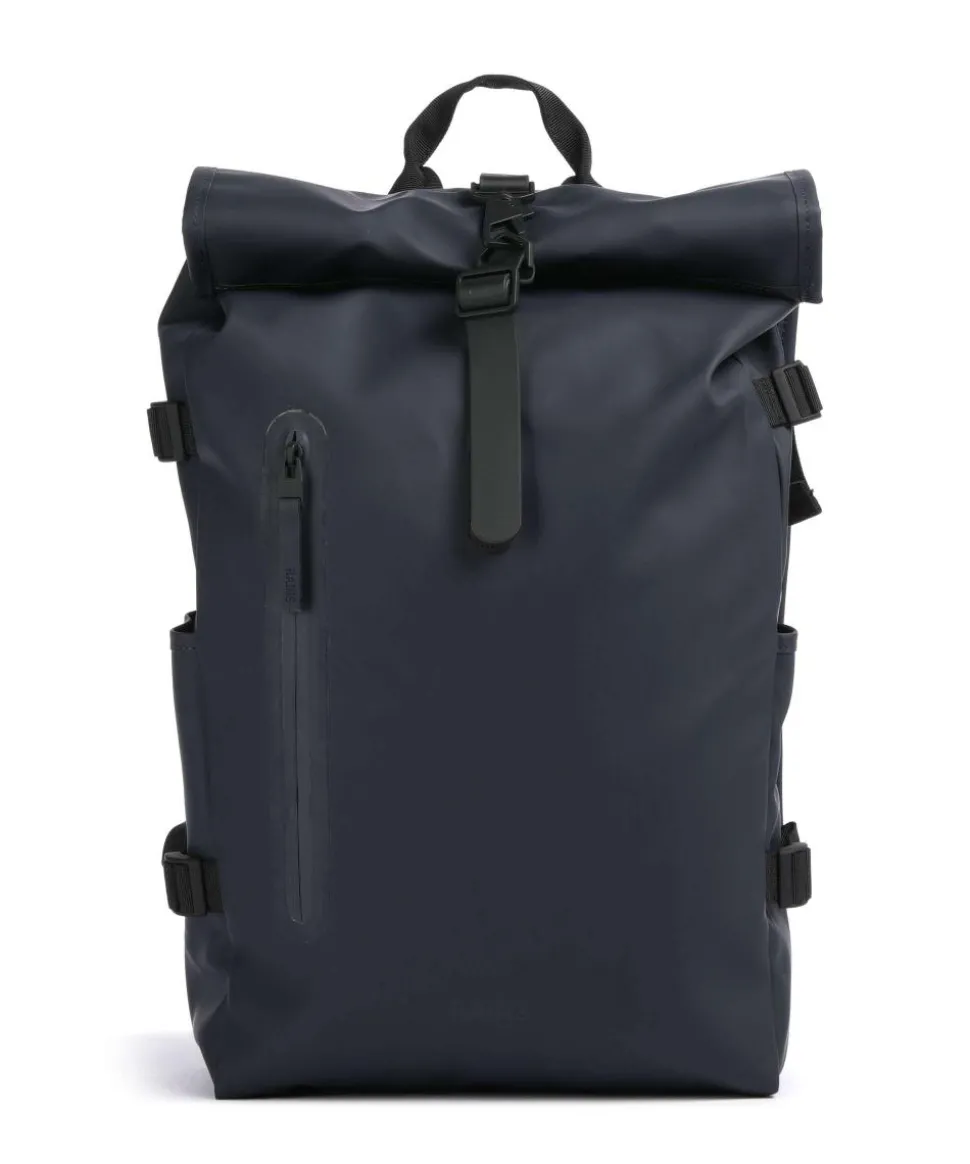 Large Rolltop Rucksack 16″ Polyester, Polyurethane navy