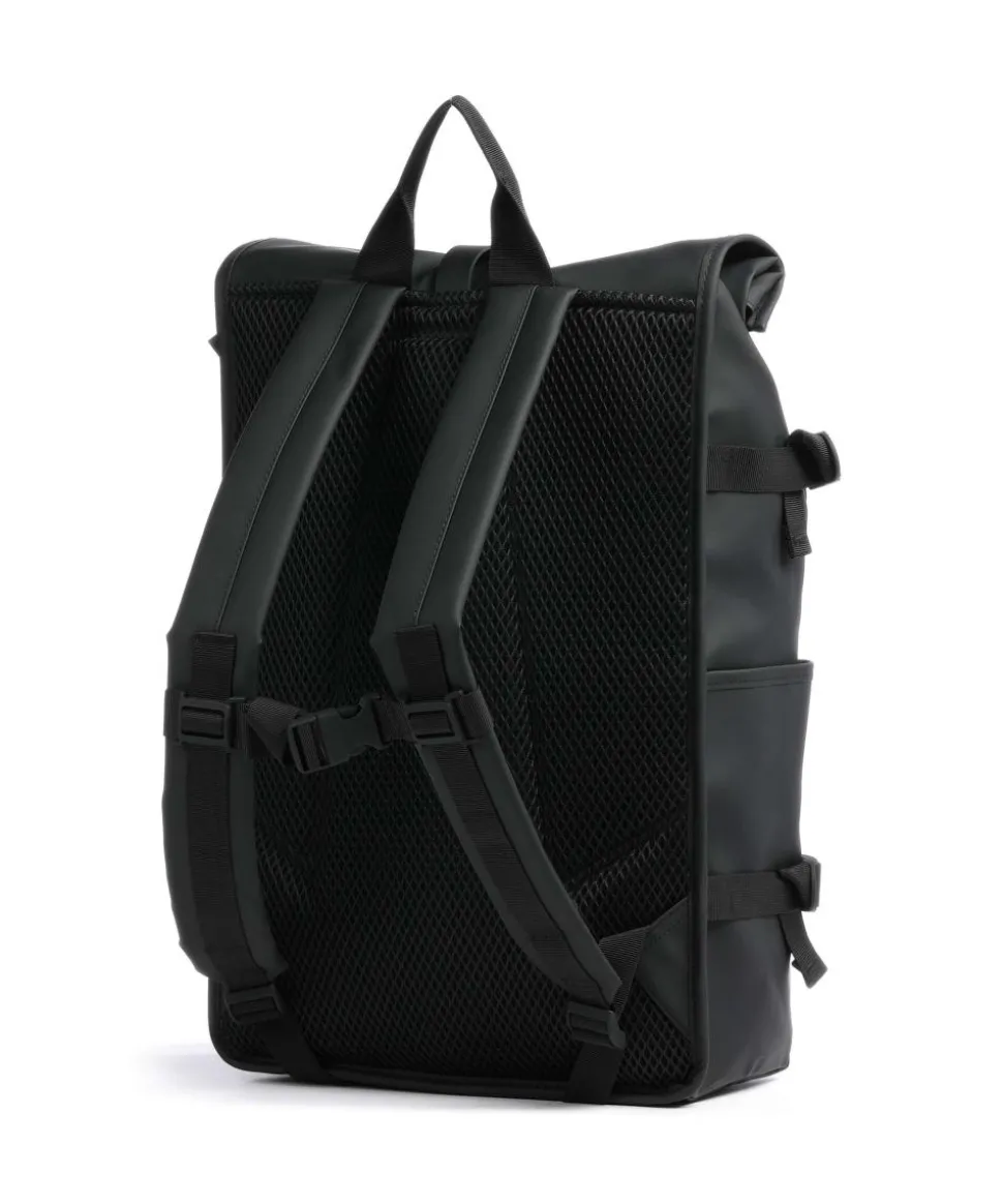 Large Rolltop Rucksack 16″ Polyester, Polyurethane schwarz