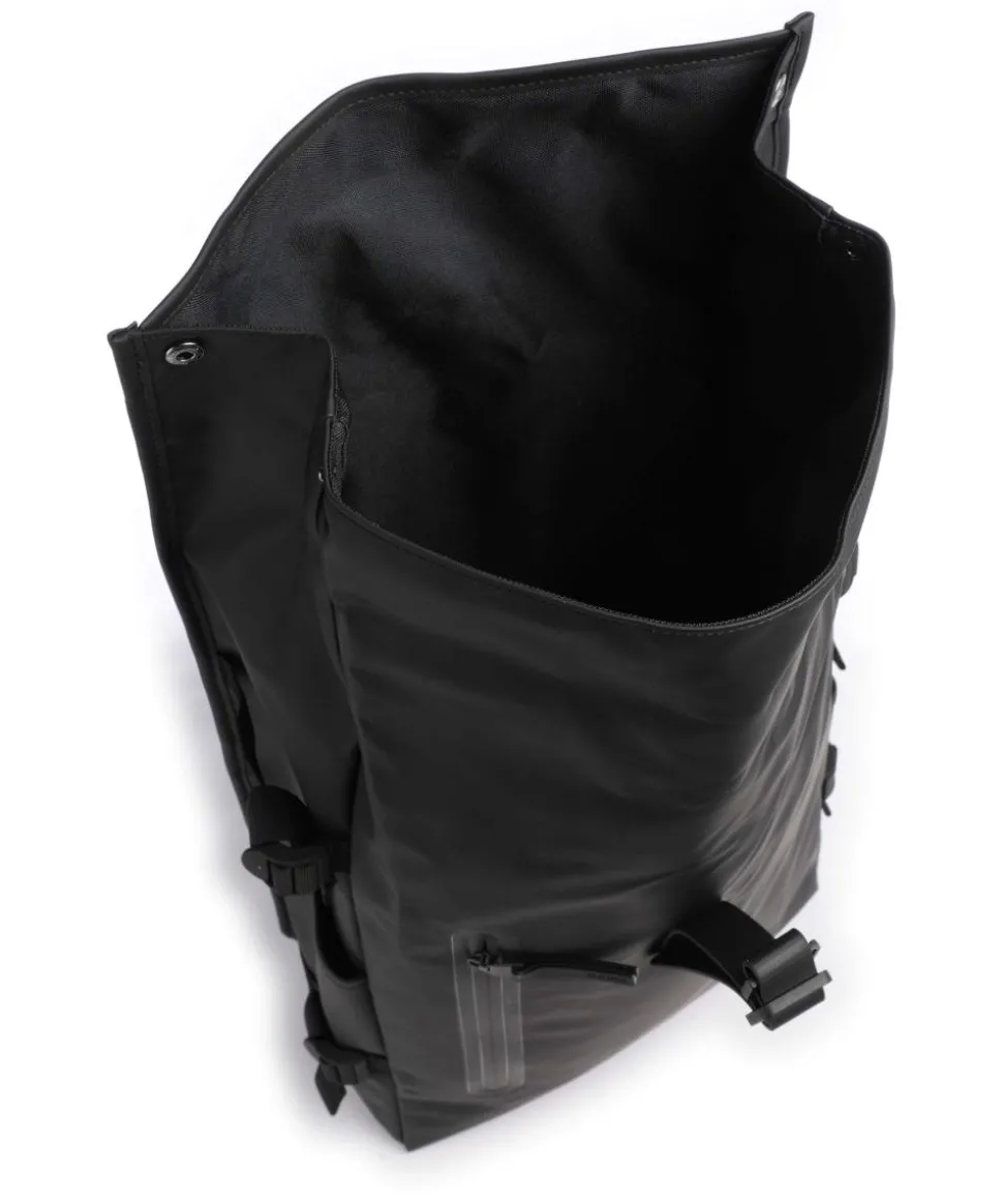 Large Rolltop Rucksack 16″ Polyester, Polyurethane schwarz