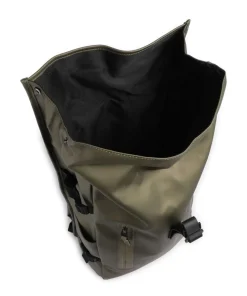 Large Rolltop Rucksack 16″ Polyester, Polyurethane olivgrün