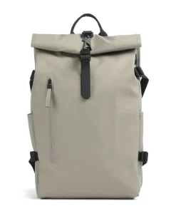 Large Rolltop Rucksack 16″ Polyester, Polyurethane graugrün