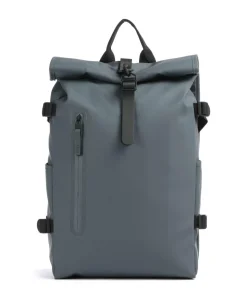 Large Rolltop Rucksack 16″ Polyester, Polyurethane blaugrau