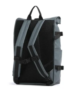 Large Rolltop Rucksack 16″ Polyester, Polyurethane blaugrau