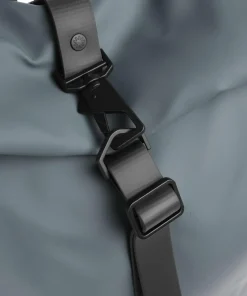 Large Rolltop Rucksack 16″ Polyester, Polyurethane blaugrau