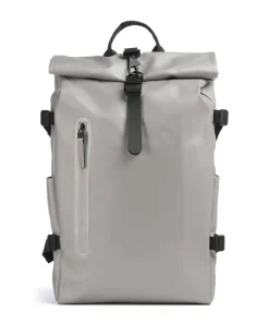 Large Rolltop Rucksack 16″ Polyester, Polyurethane hellgrau