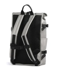 Large Rolltop Rucksack 16″ Polyester, Polyurethane hellgrau