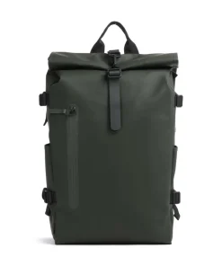Large Rolltop Rucksack 16″ Polyester, Polyurethane dunkelgrün