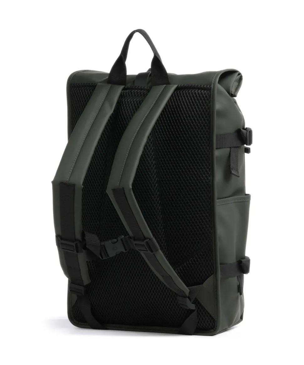 Large Rolltop Rucksack 16″ Polyester, Polyurethane dunkelgrün