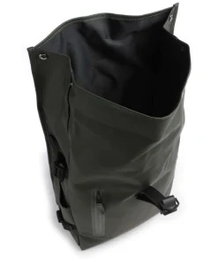 Large Rolltop Rucksack 16″ Polyester, Polyurethane dunkelgrün