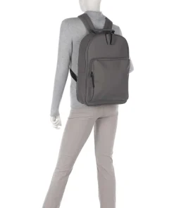 Large Rucksack Polyurethane, Polyester grau