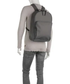 Large Rucksack Polyurethane, Polyester grau