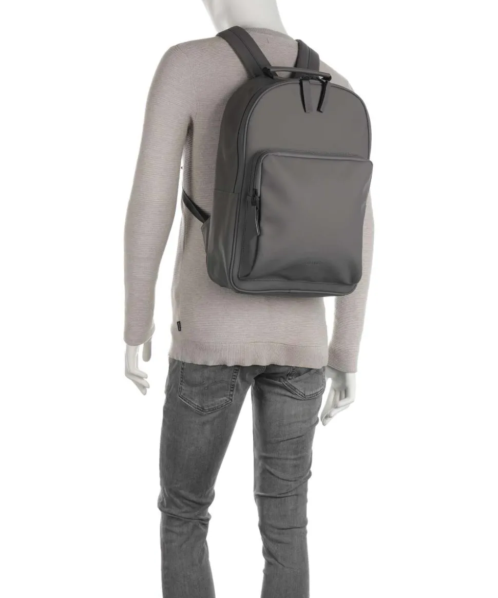 Large Rucksack Polyurethane, Polyester grau