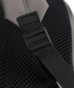 Large Rucksack Polyurethane, Polyester grau