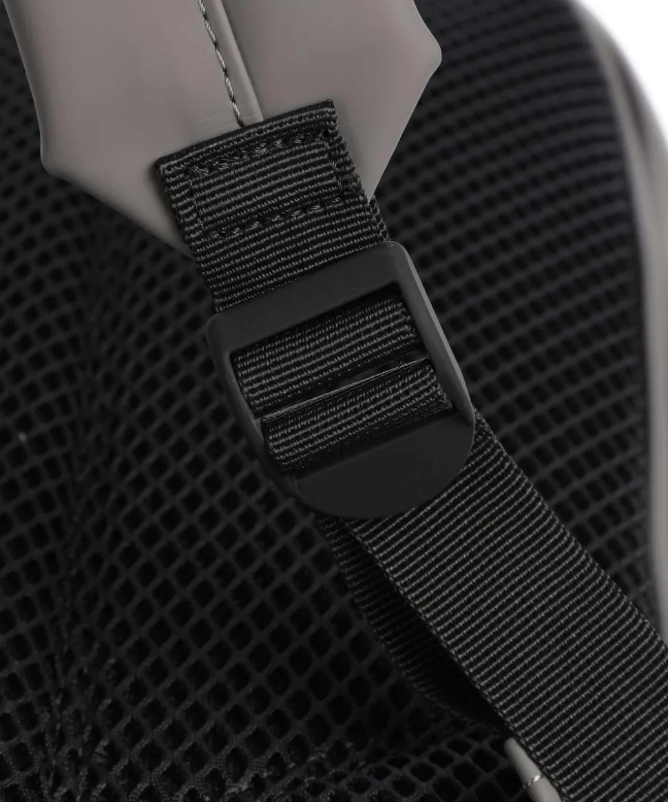 Large Rucksack Polyurethane, Polyester grau