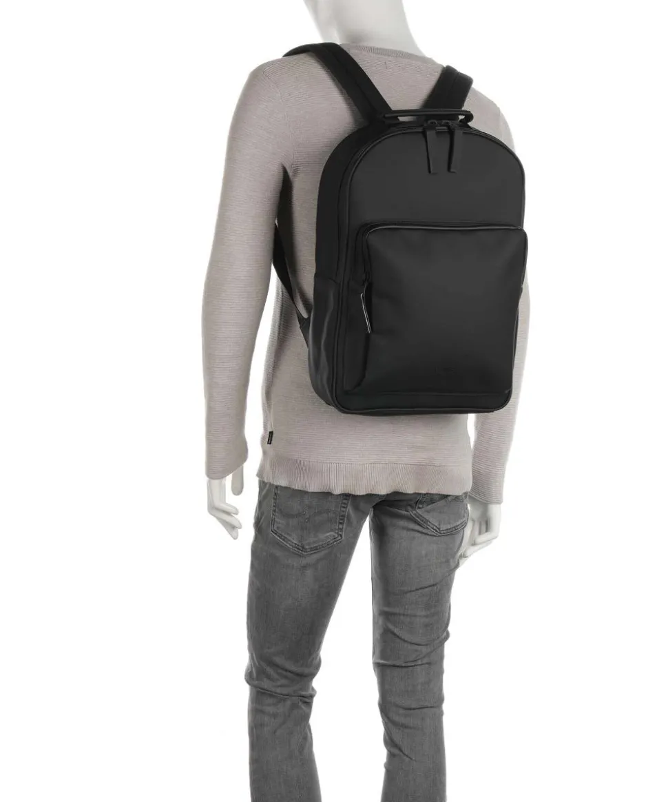 Large Rucksack Polyurethane, Polyester schwarz