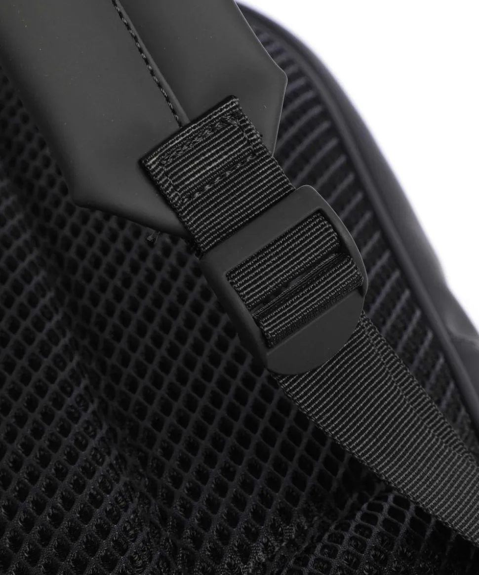 Large Rucksack Polyurethane, Polyester schwarz