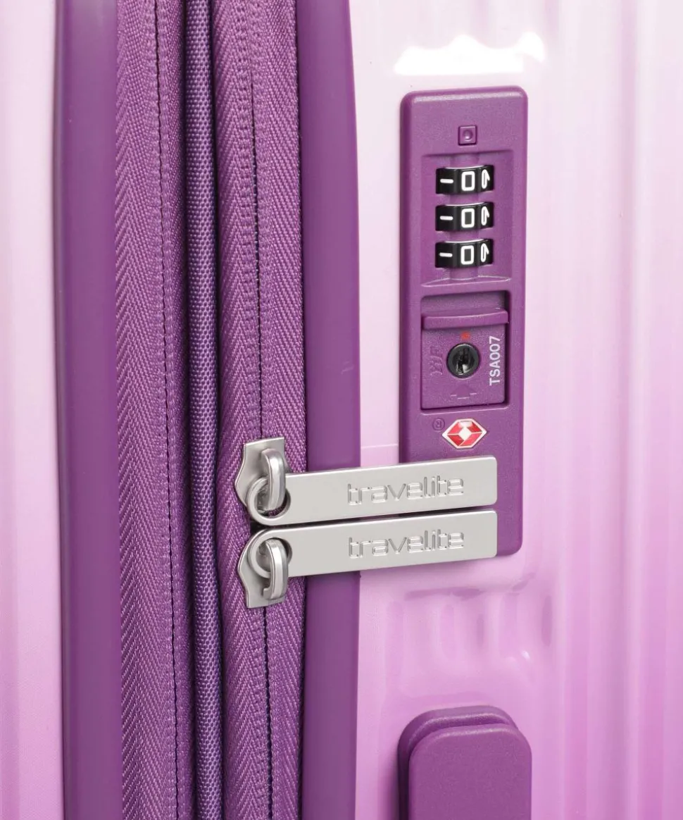 Lascana Edition 4-Rollen Trolley brombeer 65 cm