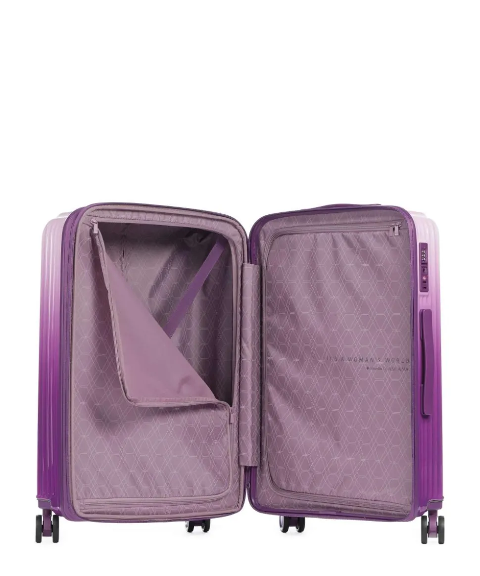 Lascana Edition 4-Rollen Trolley brombeer 65 cm