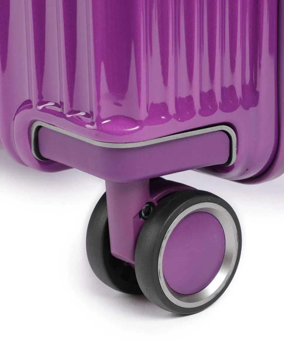 Lascana Edition 4-Rollen Trolley brombeer 55 cm