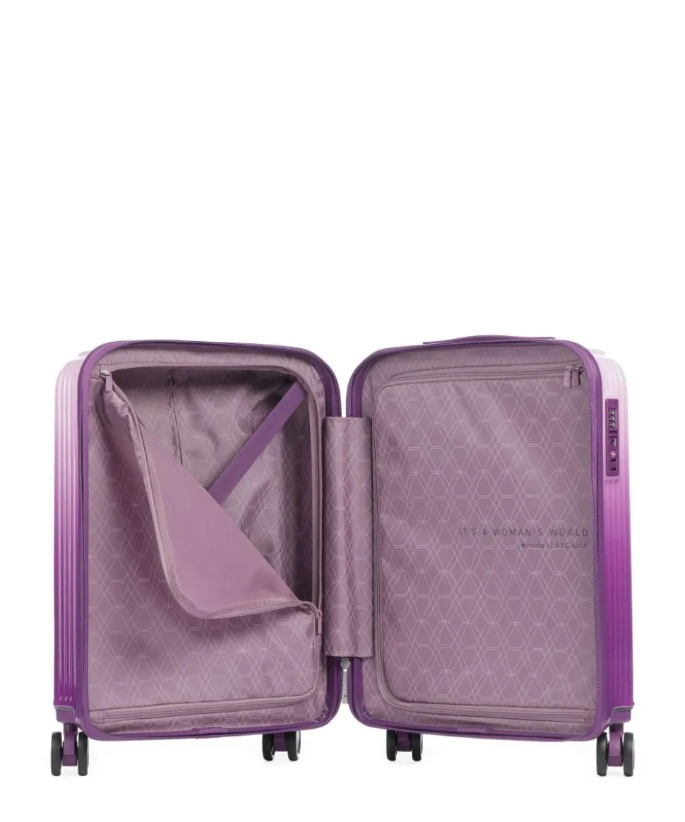 Lascana Edition 4-Rollen Trolley brombeer 55 cm