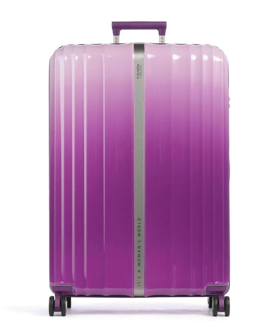 Lascana Edition 4-Rollen Trolley brombeer 76 cm