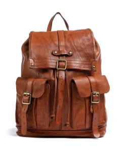 Lavata Rucksack genarbtes Rindsleder cognac