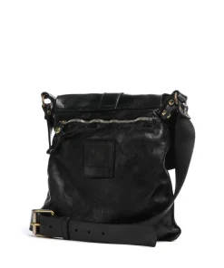 Lavata Schultertasche genarbtes Rindsleder schwarz