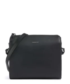 Leather Classics Frances Umhängetasche fein genarbtes Rindsleder schwarz