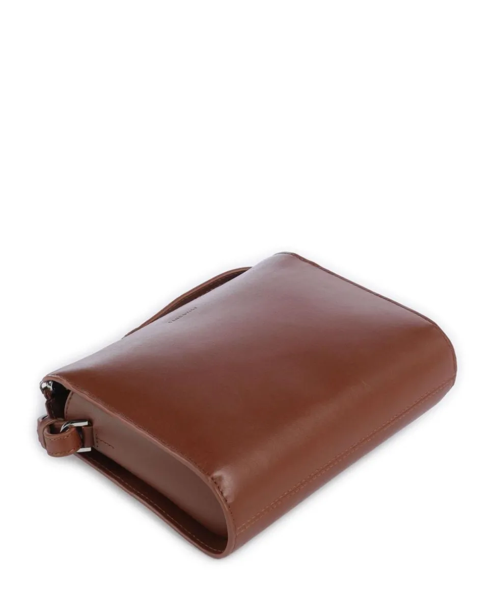 Leather Classics Frances Umhängetasche fein genarbtes Rindsleder braun