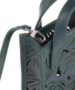 Leeora Umhängetasche fein genarbtes Rindsleder dunkelgrün