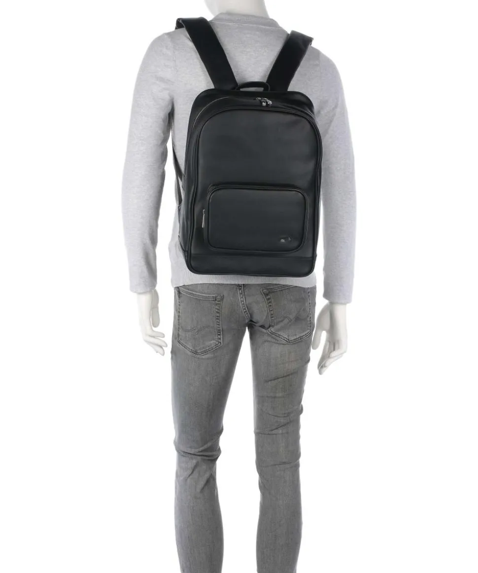 Legacy F32 Rucksack 15″ fein genarbtes Leder schwarz