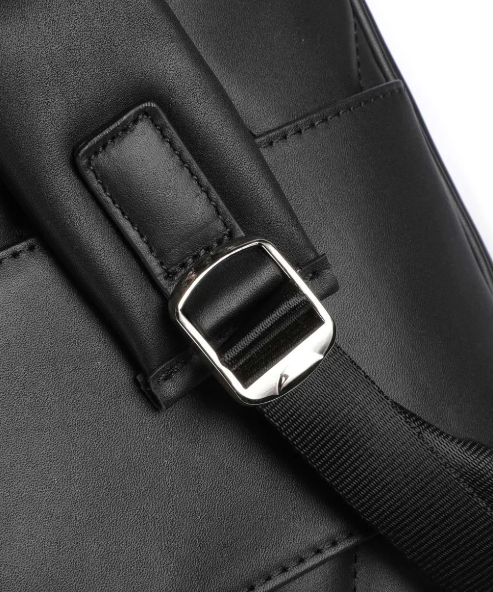 Legacy F32 Rucksack 15″ fein genarbtes Leder schwarz