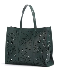 Leiian Shopper fein genarbtes Rindsleder dunkelgrün