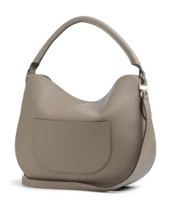 Lenah Beuteltasche genarbtes Rindsleder taupe