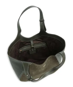 Lenah Big Shopper genarbtes Rindsleder, aufgerautes Rindsleder khaki