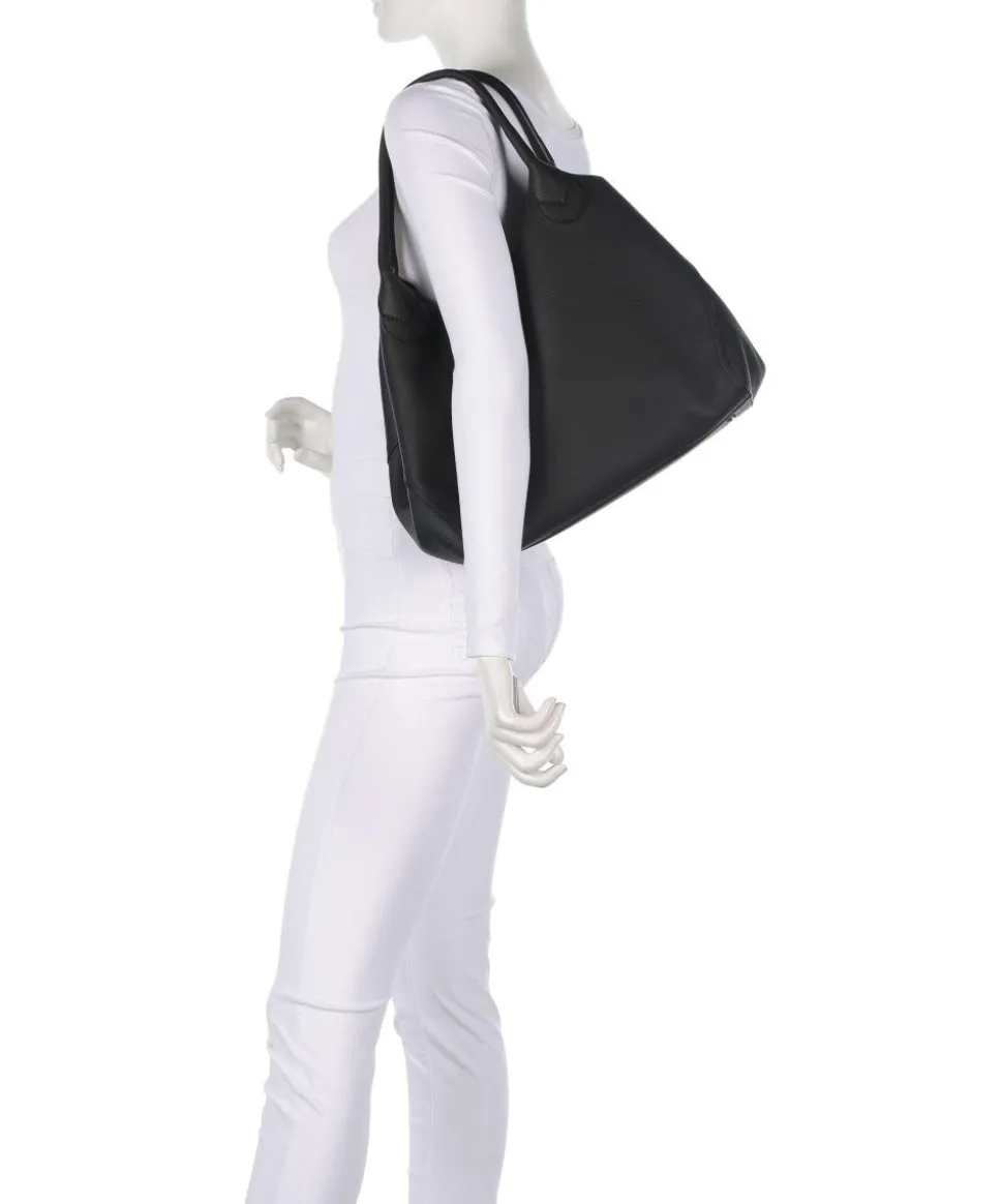 Lenah Shopper genarbtes Rindsleder schwarz